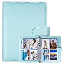 1 Set Premium Multifunctional A5 Photo Card Storage Album, Fashionable Photo Album Design, Compact And Durable, PU Leather Loose-Leaf Notebook Cover, Suitable For Daily Planning And Note Organization, Office Supplies, Card Storage Folder - A - View 15