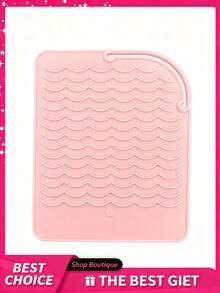 1 Alfombrilla de silicona resistente al calor talla grande vendida para herramientas de peinado (planchas, rizadores, varitas de peinado) - Protege las encimeras. - 22,7 x 11,6 cm - Ver 4