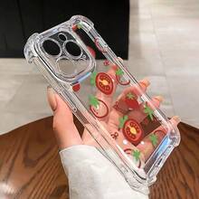 Funda para Teléfono: Una Funda Transparente Antigolpes de Cuatro Esquinas con Estampados de Patrones de Anime, Adecuada para 11, 12, 13, 14, 15, 16, 17, PRO, PROMAX, PLUS,, 16E, 17AIR, X, XR, XSMAX. - transparente - Ver 9
