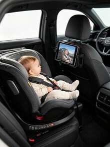 360° Adjustable Car Headrest Tablet Phone Mount, Universal Back Seat Holder For Kids, Telescopic Auto Headrest Bracket For Baby Car Seat Entertainment - Multicolor - View 9