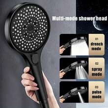 Extra Large High Pressure Shower Head, 3 Spray Modes | Complete Handheld Shower Set With Long Hose And Wall Mount Bracket, Suitable For Low Water Pressure Bathrooms - Shower Head - View 4