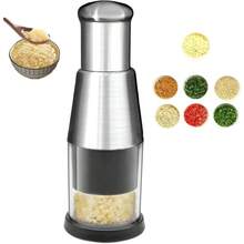 Multifunctional Manual Garlic Press Chopper, Premium Stainless Steel Mini Dicer, Portable Compact Food Cutter For Mincing Peppers, Onions And Garlic, Kitchen Tool - Variant - View 6