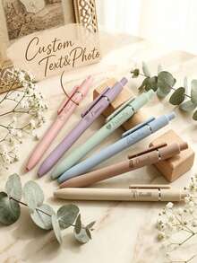 Pulpen Ballpoint Cetak UV Kustom Gaya Morandi Perlengkapan Kantor & Sekolah Hadiah Wisuda Guru Liburan Kembali ke Sekolah - beraneka warna - View 1