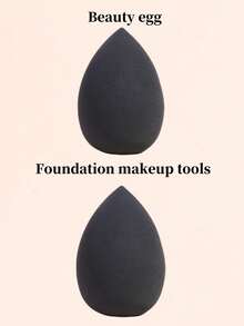2pcs(Loose Powder Brush+Beauty Sponge)/Set, Portable Soft Multi-Functional Makeup Brush, Standable Blush Brush, Body Brush, Nail Dust Brush, Beauty Tool, Multi-Functional Makeup Brush, Optional Individual Items Purchase - Multicolor - View 4