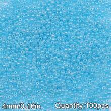 100顆 4mm 馬卡龍色奶油玻璃米珠,DIY珠寶製作,手工串珠DIY材料包,珠寶配件 - diy奶油珠 - 查看 16