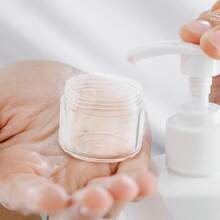20g Plastic Cosmetic Cream Container, Rose-Shaped Threaded Lid, Empty Cosmetic Sample Jar/Lip Balm Jar, 6pcs/Pack - View 7