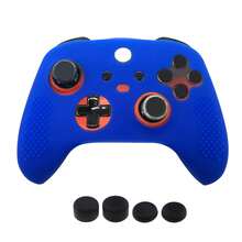 Compatible With XBOX Series S, Compatible With XBOX Series X, 1pc Controller Protective Case + 4pcs Joystick Caps Set, Dustproof, Sweatproof, Scratch-Resistant, Enhanced Gaming Control Feel - View 9