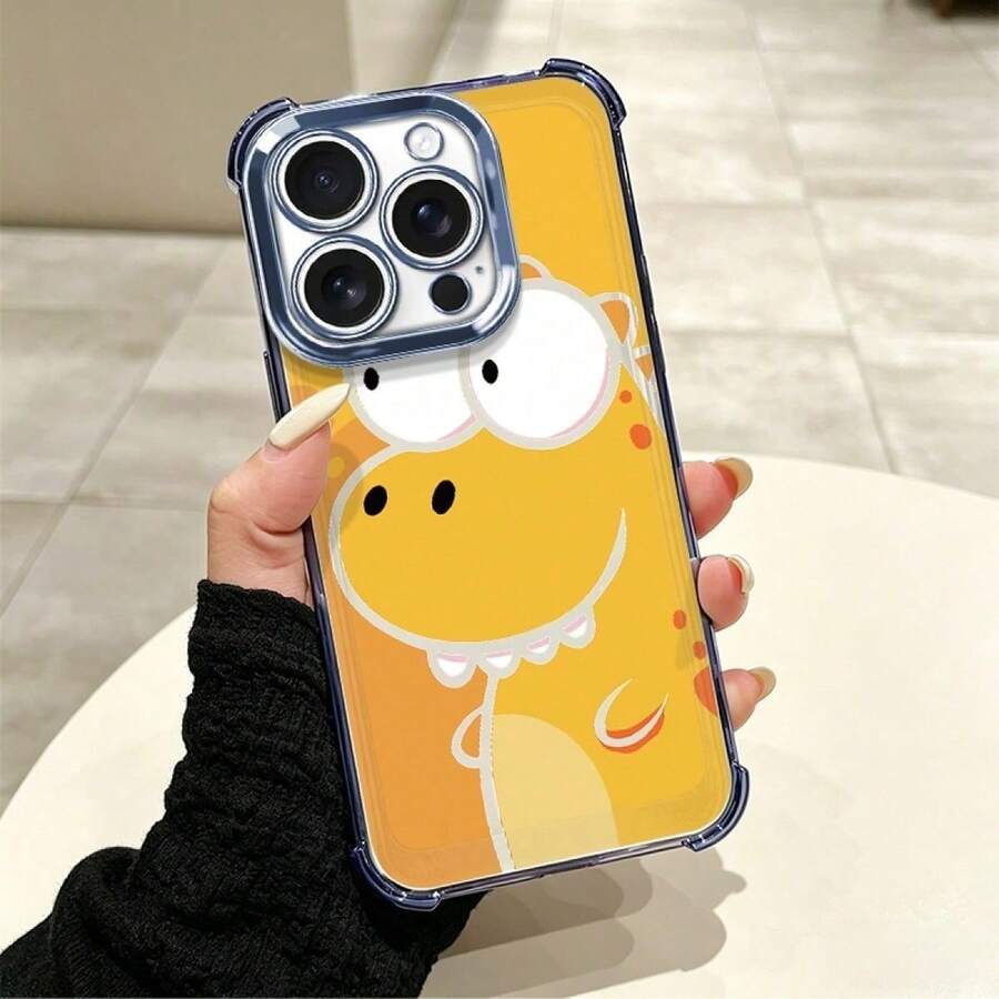Cartoon Dinosaurs Modern Design Cell Phone Case With Full Drop Protection And Features, Suitable For Multiple Mobile Models Such As Series 5 Up To 17 Pro Including Plus, Pro, Pro And 16e, A And S Series With A03, A04, A04e, A05, A06, A12, A15, A22, A32, A34, A35, A54, A55, S23, S24 Ultra, Moto G52, G54, G84, C40, C65, M5s, M6 Pro 4G, X5, Pro And 9A, A3, Note 11 4G, Comfortable And Durable Case For Everyday Use - 多色4 - 查看 1