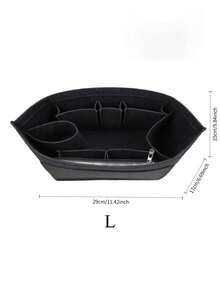 Small Wallet/Pouch Organizer Insert For Le Pliage Ladies Handbag - Black - View 9