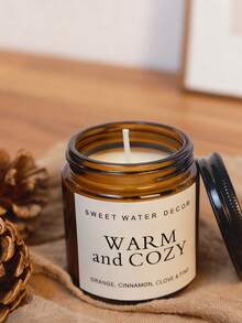 1pc Large Home Decor Scented Candle Cup, Jar Candle, Mother's Day Gift, Birthday Candle Gift, Gift For Girlfriend And Friends, Home Decor - one-size - View 7