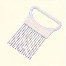 SMEGGEMS Suitable For Green Onion, Onion, Garlic, Fruit And Vegetables, Portable Kitchen Cooking Tool, Kitchen Accessory, Stainless Steel Onion Plug-In Vegetable Slicer, Suitable For 30 Households Fixed Slicer - View 12