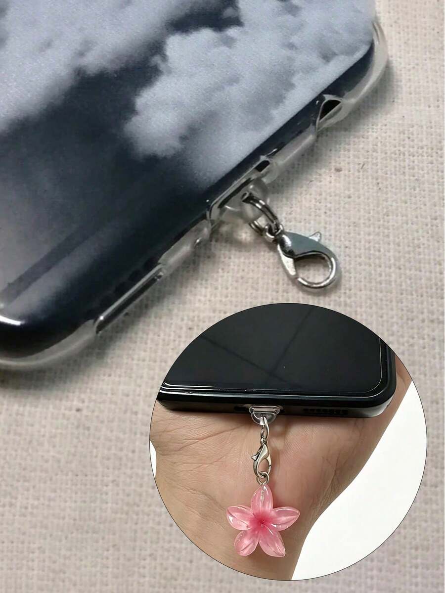 5/10/20pcs Dust Plug + Lobster Clasp, Transparent Silicone Material, Phone, Tablet, Earphone, Kindle Charging Port Dust Plug, Small And Lightweight, DIY Small Accessory Decoration, Compatible With Apple Lightning/Type-C/Android MicroUSB/, Includes All Phone Models Of Android And Other Series/Apple 17/16/15 Series, Protects Charging Port, Waterproof, Moisture-Proof, Dust-Proof, Firm And Not Easy To Fall Off