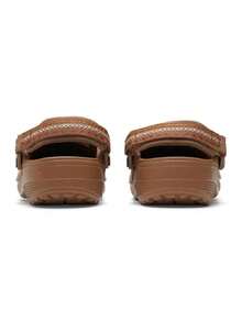 Crocs Men's Women's Sports Casual Shoes Classic Lightweight Faux Stitch Clog Summer Men's Women's Faux Stitch Beach Sandals 214048-2EY - Squid Brown - View 10