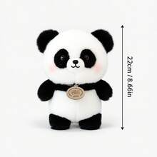 8.66inch Panda Plush Doll-Soft And Fluffy .Silicone Doll Full Silicone Body Plush Anime Figure Stuffed Animal Teddy Bear Plushies Office Desk Room Decor Halloween Squishy Squishies Bag - Multicolor - View 9