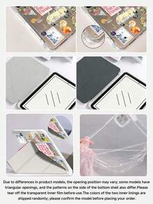 夏季公路旅行圖案平板保護殼，相容 iPad Air 11 吋 M3 2025/M2 2024、Air 第 5 代 2022、Air 8 2026 (11/13 吋)、(A16) 11 吋第 11 代 2025，亦相容 Galaxy Tab、Kindle Paperwhite 第 12 代 2024，透明背蓋，自動睡眠/喚醒功能，氣囊保護，適合辦公使用或作為禮物 - 彩色 - 查看 6