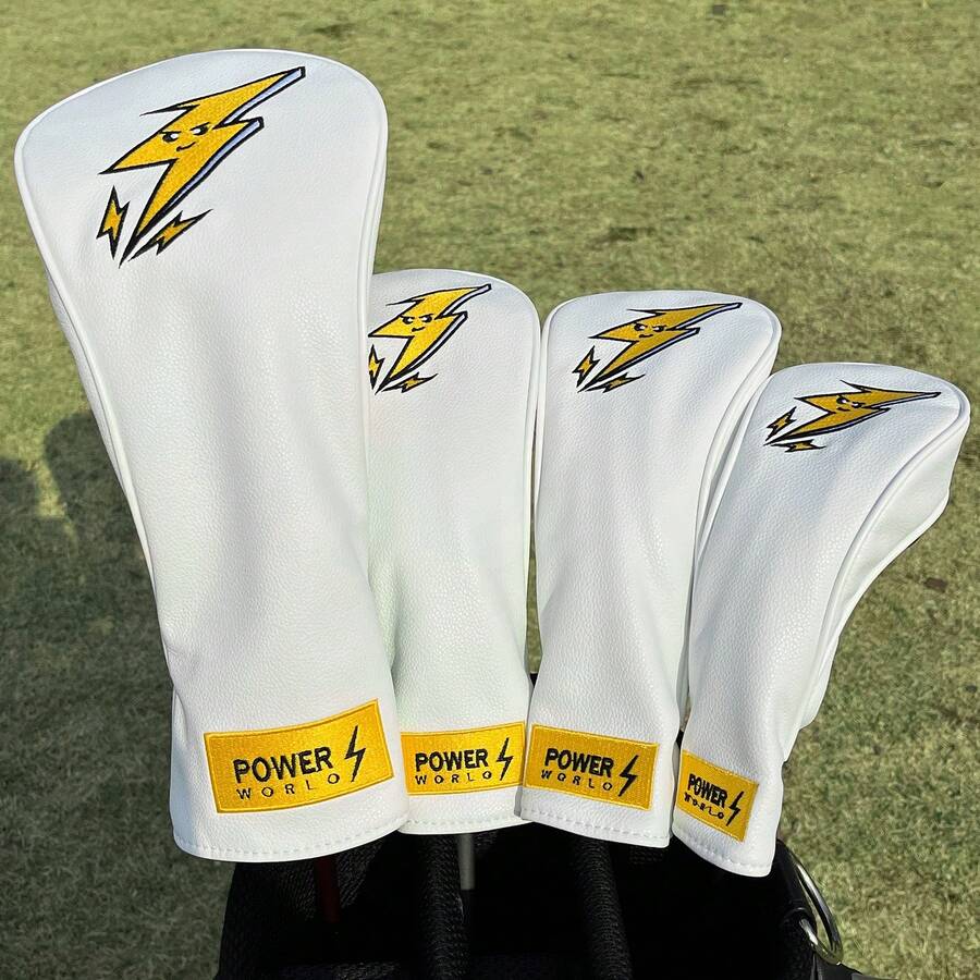 Versatile And Minimalist White Golf For Club Head Cover, Scratch-Resistant And Protective, With A Refined Texture That Exudes Quality, Practical For Sports Settings, A Basic Item For Golf - Multicolor - View 1