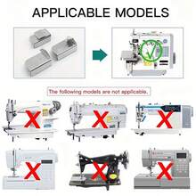 1/2/3pcs Sewing Machine Side Guide, Stainless Steel Overlock Guide Tool, Precise Edge Stitching And Fabric Positioning, Anti-Cut Hemming Guide, Suitable For Industrial Overlock Machines And Heavy Fabric Sewing - Edge Binding Tool - View 8