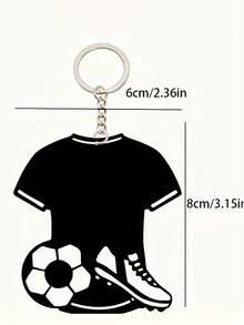 Custom Acrylic Football Keychains, Personalized Sports Keychain, Customized Acrylic Football Team Keychains, Sports Enthusiasts, 's Birthday/Anniversary/Graduation Gift/Sports Souvenir - Multicolor - View 6