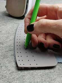 1pc Multi-Size Acrylic Sewing Marking Tool, Used For Marking Stitch Line Position And Threading, Equipped With Universal Curved Edge, Straight Edge And Double Corner Curved Design, Suitable For Marking And Ironing Of Pant Legs, Hems, Cuffs And Collars - Multicolor - View 7
