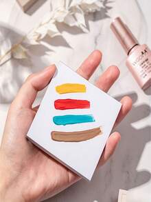 Double-Sided Nail Art Color Mixing Paper, Upgraded Longer & Thicker Disposable Color Mixing Paper, Non-Permeable Nail Polish Gel Painting Mixing Paper, Painting Blending Glitter Color Mixing Gel Display Card, Approx. 50 Sheets Per Book, 5.5cm/7.5cm Two Sizes Available - Multicolor - View 2