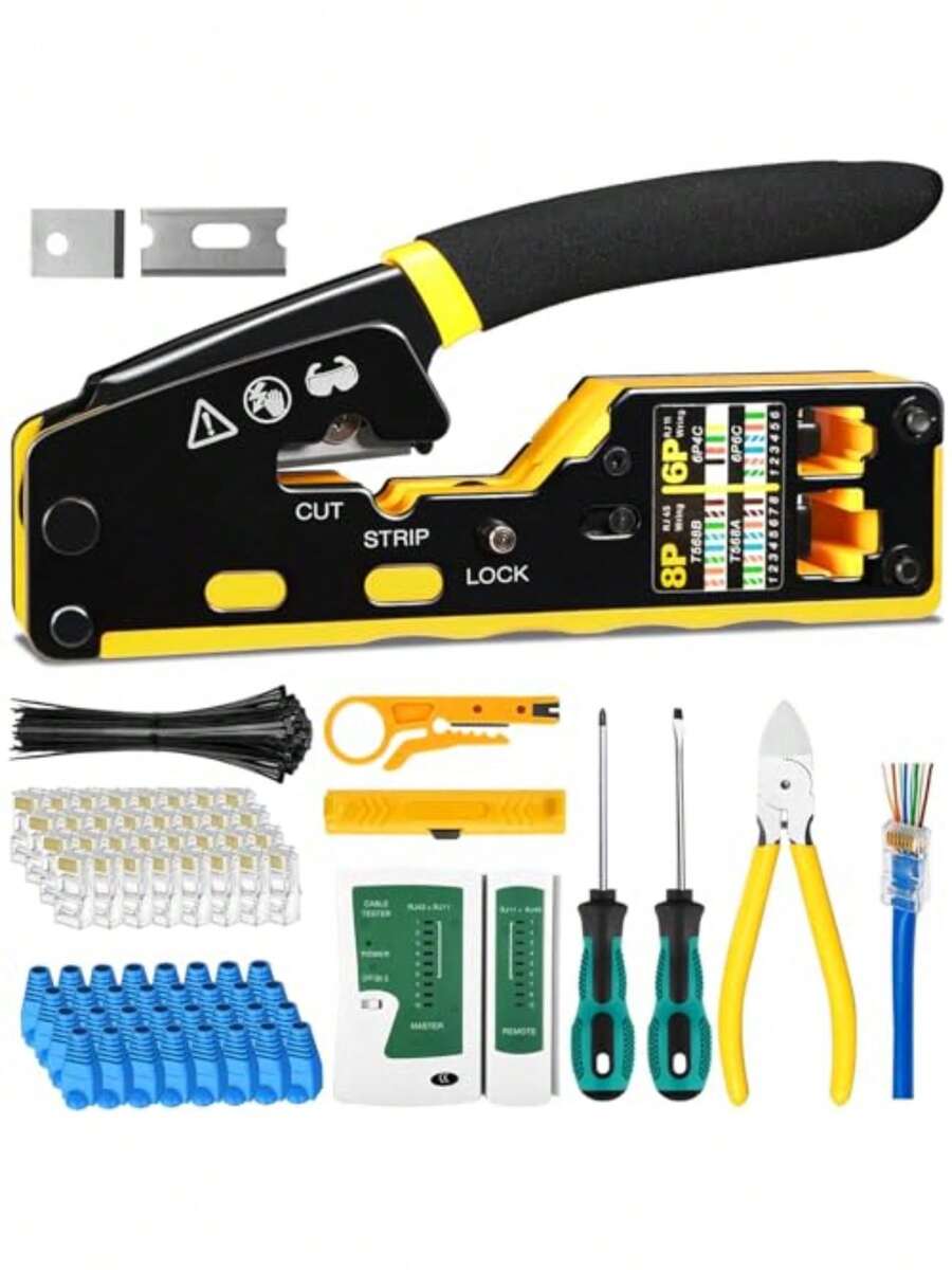 Cable Insertion & Extraction Tools - Yellow - View 1