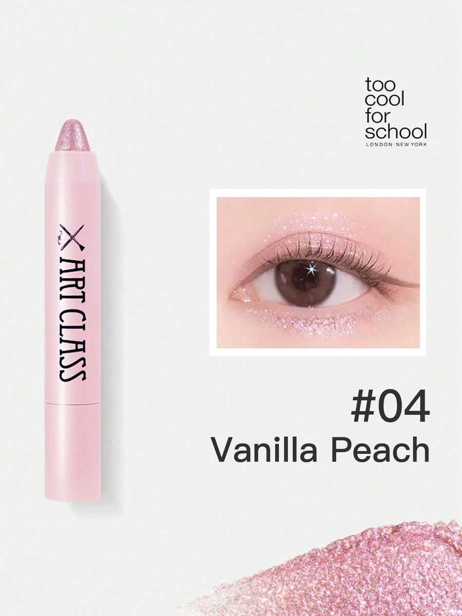Too Cool for School Toocoolforschool Flash Eyeshadow Pen Eyeshadow Stick High Gloss Pearlescent Brightening Makeup - Vanilla Peach - View 1