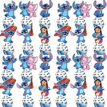 Hasbro Stitch Theme Birthday Cake Topper Set, Colorful Printed Paper, Multiple Cartoon Shapes, Fresh Blue Tone, Birthday Party Cake Decoration - View 5
