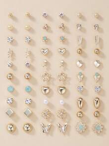 30 pares de pendientes con diseñde árbol y flores para San Valentí, mamá, madre,íde la Madre, regalo - Multicolor 9 - Ver 6