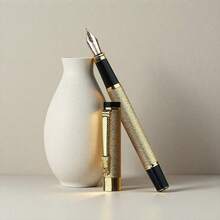 Stylish Dragon-Head Business Fountain Pen-Suitable For Calligraphy And Office Use; Matte Gold Finish;Smooth Writing; Suitable For Students And Office Use;Compatible With Replaceable Ink Cartridges; Designed For Professionals;A Premium Business Gift. - Fountain Pen - View 5