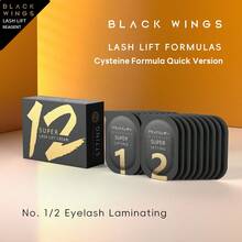 BLACKWINGS 3對睫毛燙睫毛藥劑，1件0.5g半胱氨酸睫毛燙睫毛劑，睫毛軟化劑，睫毛提升套組，睫毛燙睫毛膠，矽膠睫毛捲翹器，睫毛提升棒，美妝美容工具，美妝配件，可重複使用睫毛提升墊 - 黑色 - 查看 7