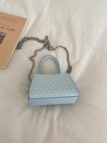 Un bolso bandolera de diseño elegante, exquisito y clásico para mujer, modelo 2026 - Azul - Ver 9