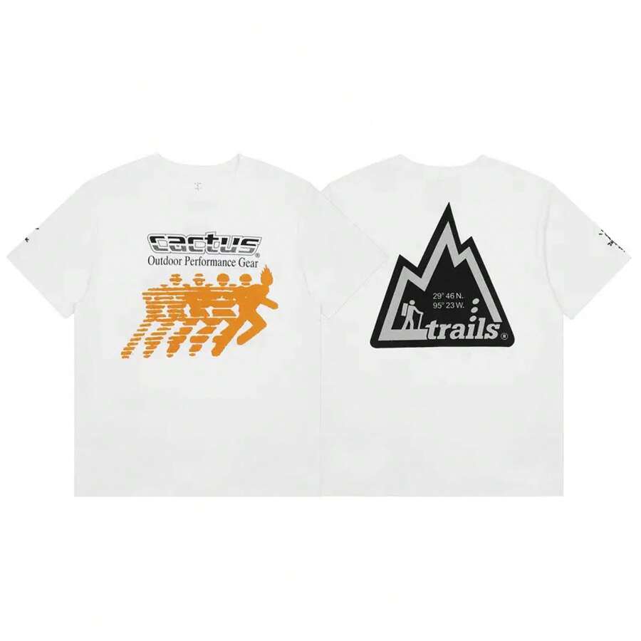 American Style Long-Sleeved T-Shirt From The Fashion Brand, Short-Sleeved, Urban Hip-Hop Style, Vintage Summer, Rap. - 紫羅蘭色 - 查看 1