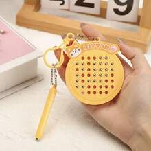 1pc-Mini Magnetic Fidget Stress Relief Steel Ball Drawing Board With Keychain, Portable Anti-Anxiety Sensory Toy For Adults - Fun Office Desk Gadget, Travel Fidget Puzzle (Ideal Gift For ADHD) - Multicolor - View 15