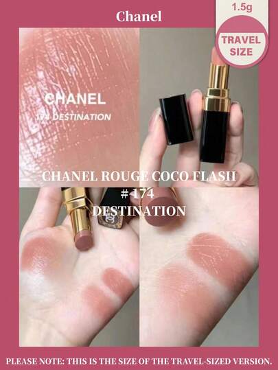 [ขนาดเดินทาง-#174-1.5g]ลิปสติก Chanel ROUGE COCO FLASH 174 -DESTINATION 1.5g