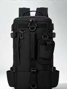 Multifunctional Fishing Backpack Tackle Bag With Rod Holder, Storage For Fishing Gear, MOLLE System Compatible, Suitable For Camping, Hiking, Hunting, Travel, Fishing, Tactical Training - Multicolor - View 11
