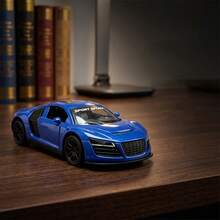 Dominant R8 Alloy Sports Car Model, Multiple Doors Can Open And Close, Can Be Played With For Stress Relief In Leisure Time, Also A Delicate Decoration For Desktop Display, High Collection Value. Combines Aesthetics And Performance, Suitable For Birthday And Various Holiday Gifts, Novel And Premium, Integrates Playability, Decorativeness, And Practicality. - Multicolor - View 4