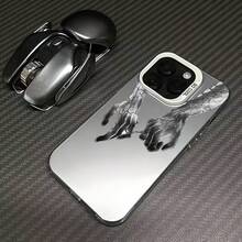 Hand In Hand Case Suitable For Apple 15 Pro Max,  16 Pro, Creative 14 Pro, Personalized 17 - Silver Casing - Purple - Hand In Hand - View 8