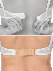 3pcs/Set Women's Bra Extender, 2-Hook/3-Hook/4-Hook Optional, Soft Elastic Back Bra Extender, Bra Extender, Women's Lingerie Bra Hook Extender, Elastic Adjustable Shoulder Strap Extender, Soft Lingerie Accessories, Multiple Colors Available, Comfortable Fit - Multicolor - View 11