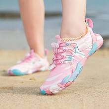 Women's Camouflage Water Shoes, Lightweight Non-Slip Water Socks, Barefoot Shoes, Summer Beach & Stream Shoes, Quick-Dry Swimming Shoes, Durable Water Shoes, Suitable For Beach Vacation, Camping, Party, Swimming, Fishing, Outdoor Hiking, Cross-Country Sports, Indoor Aerobics, Squats, Cross-Training, Yoga, Gym, Bowling - Baby Pink - View 7