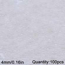 100顆 4mm 馬卡龍色奶油玻璃米珠,DIY珠寶製作,手工串珠DIY材料包,珠寶配件 - diy奶油珠 - 查看 24