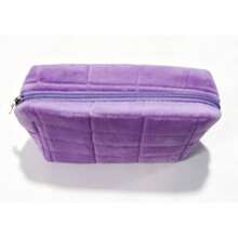 1pc Plush Cosmetic Bag, Large Capacity Storage Pouch, Travel Portable Pencil Case, Zipper Toiletry Bag, Gift For Girls And Women - Multicolor - View 23