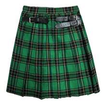 Men's Pleated Skirt For Halloween, Scottish National Costume, Short Skirt, Stage Outfit - 4615黑色馬甲 - 查看 10