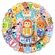 50pcs Numbered Animal Stickers, Lucky Y2K Aesthetic Stickers, Vintage Dreamy Elements, Graffiti, Y2K Style Urban Aesthetic Stickers, Suitable As Humorous And Interesting Gift Stickers, Including 80s And 90s Anime Stickers, Applicable For Scrapbooking, Envelopes, Water Bottles, Computers, Laptops, Phones, Suitcases, Notebooks, Refrigerators, Holiday Parties, Christmas Decorations, New Year Decorations, Winter Decorations And More. - Multicolor - View 9