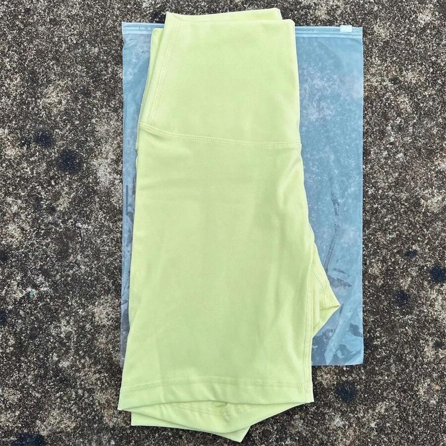 Solid Color Women's Fitness Sports High Waist Yoga Short Leg Cycling Full Body Workout Jog Squat Proof Inner Pocket - 酒紅色 - 查看 1
