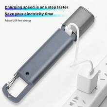 1PC Mini Zoomable LED Flashlight, High Bright Long Range COB Flood Light Portable Torch With Lock Buckle Design For Outdoor Camping Emergency Daily Use - Flashlight - View 4