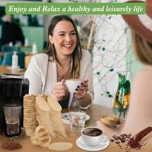 200 Pack Universal  Paper Filters – Compatible With All  Single Serve Brands & Reusable Pods, Natural Brown, Easy Clean, -Friendly, Perfect For Rich Smooth Brew (200ct) - Natural - View 2