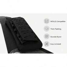 Tactical Shoulder Pads, Laser Cut Molle Vest Shoulder Strap Pads, Breathable Soft Nylon Shoulder Protection Pads, With Pressure Relief Design, Detachable Comfortable Shoulder Pads, For Plate Carrier, FCPC JPC Vest, Backpack, Hunting, Shooting, Hiking, Outdoor Activities, Black/Tan/OD Green Available - Multicolor - View 5