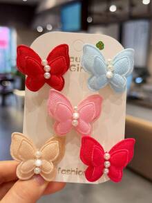 462pcs/Set Colorful Girl Hair Accessories Combination Set, Sweet Bow Hair Clips, Cute Flower & Star Side Clips, Mini Flower Claw Clips, Macaron Fresh Color Palette, Simple Candy Color Hair Ties & Rubber Bands, Versatile Daily Braiding & Photo Props For Girls (Random Style & Color) - Multicolor - View 4