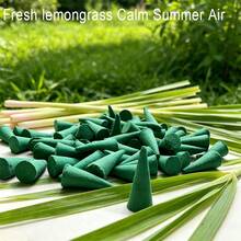 41/127pcs Lemongrass Incense Cones, Handmade Incense, DIY & Home Decor, Fresh Lemongrass Scent, Long-Lasting Burning, Suitable For Meditation, Yoga, Study, Work, Bathing, Perfect For Family Gatherings, Outdoor Camping, Great For Gifts And Personal Use - Lemongrass Cone - View 6