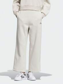 Adidas Women's FLEECE PNT Sports Knit Pants - White - View 1